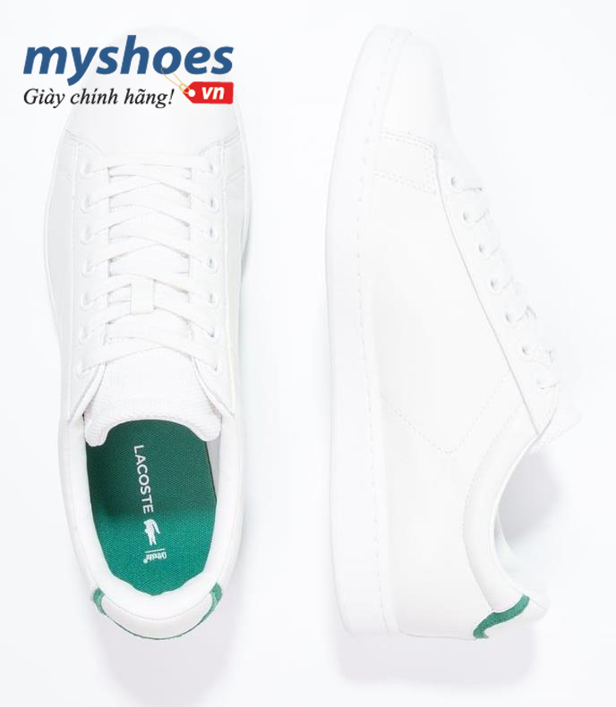 Giày Lacoste Carnaby Evo 117 - Trắng gót xanh lá - hình 2