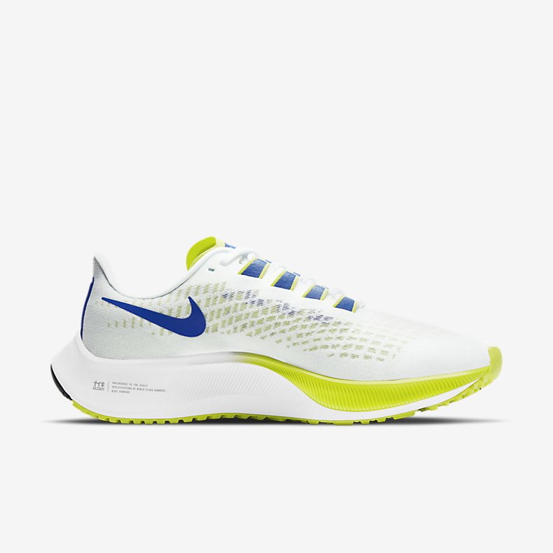 Giày Nike Air Zoom Pegasus 37 Nữ - Trắng Xanh Neon  - hình 3