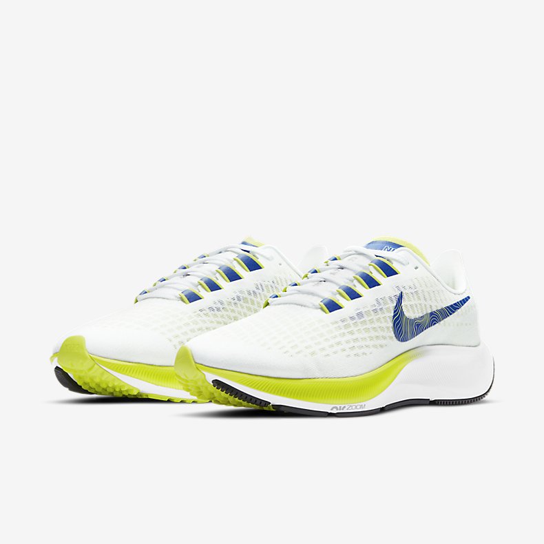 Giày Nike Air Zoom Pegasus 37 Nữ - Trắng Xanh Neon 